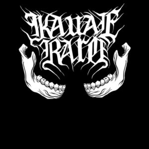 Kauae Raro black metal - Womens Crop Tee Design