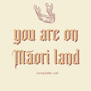 You are on Māori land 2.0 - Womens Crop Singlet Design