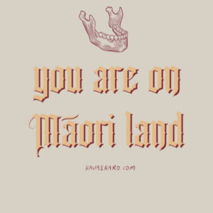 You are on Māori land 2.0 - Womens Crop Tee Design
