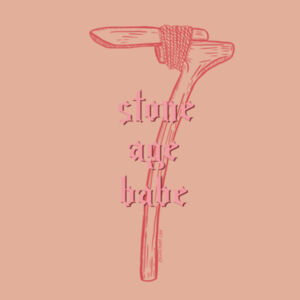 Stone Age Babe - AS Colour Womens Crop Crew Design