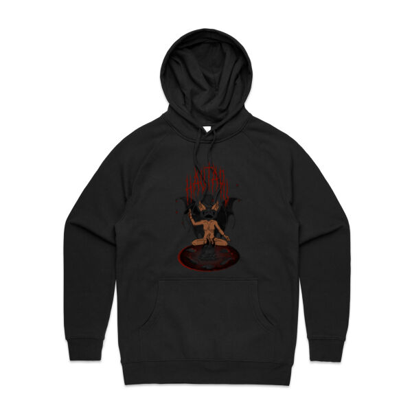 Hautapu - red + black - Mens Supply Hood Thumbnail