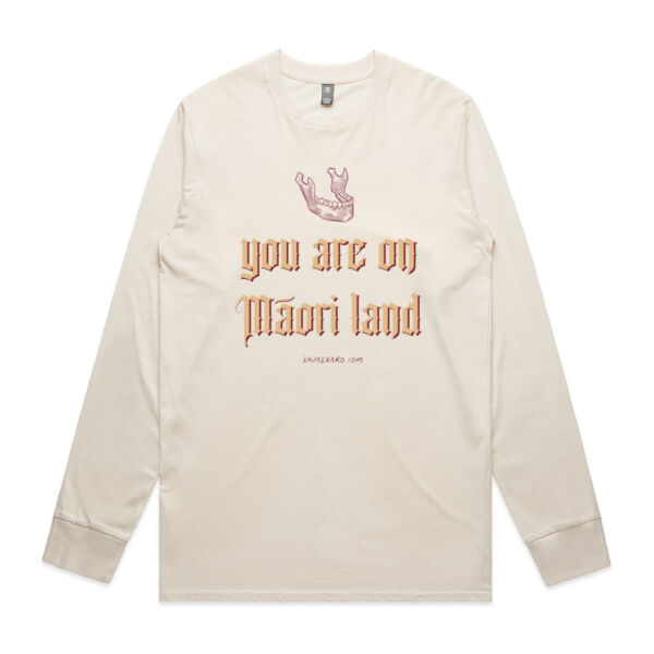 You are on Māori land 2.0 - Mens Staple Longsleeve Tee Thumbnail