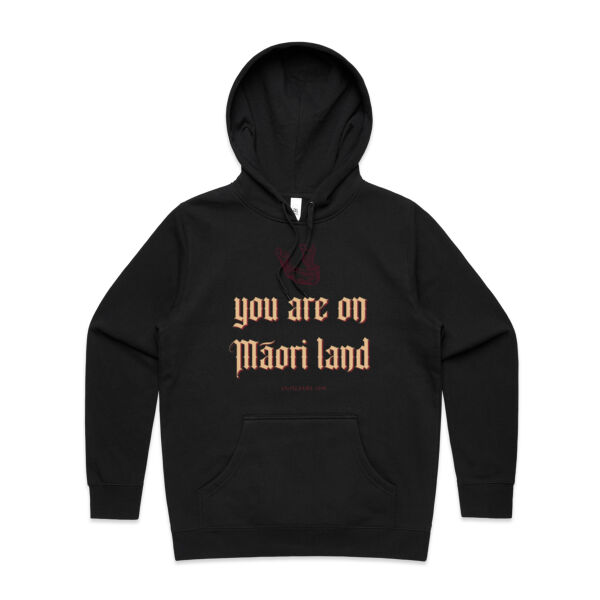 You are on Māori land 2.0 - AS Colour Womens Stencil Hood Thumbnail