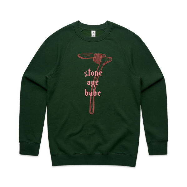 Stone Age Babe - AS Colour Mens Supply Crew Thumbnail